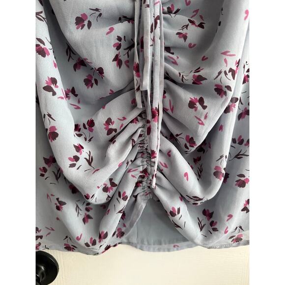 WAYF Larissa Floral Ruched Cutout Minidress size Small - Picture 10 of 12